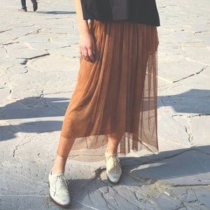NEW! Italian Tulle Layered Skirt summer boho brunch date night party chi…